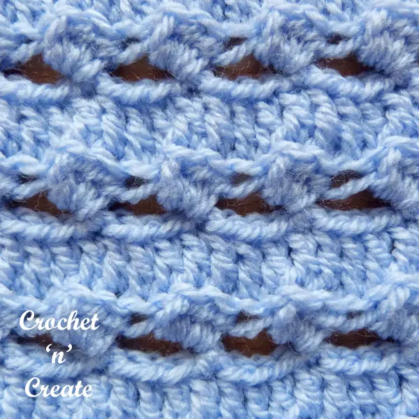 free half double crochet wrap stitch