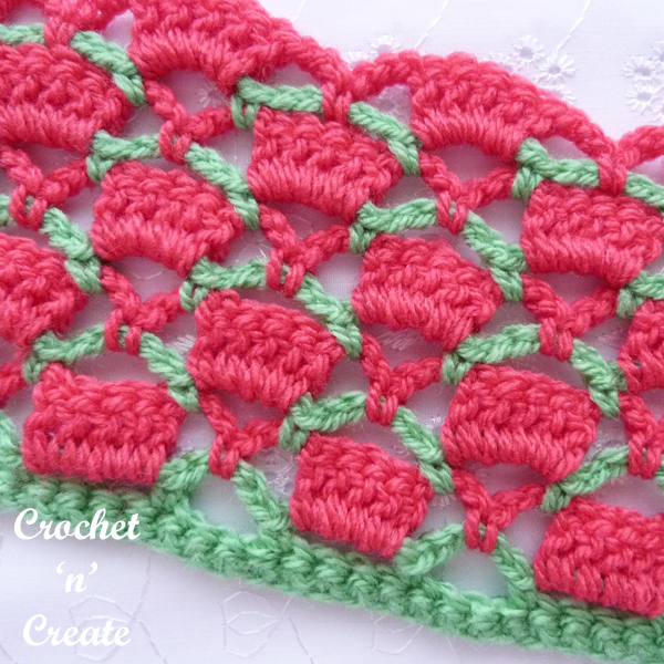 crochet loops-groups stitch