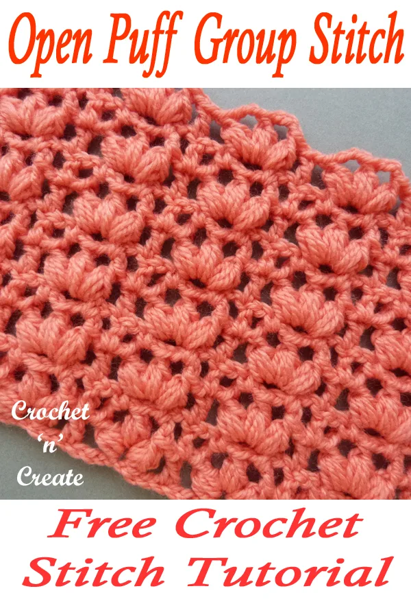 open puff group stitch