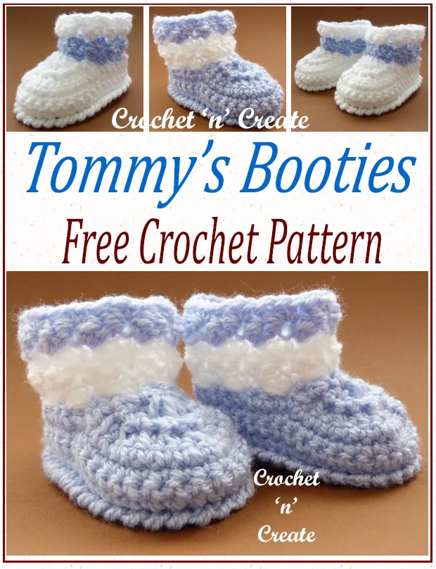 tommys crochet booties