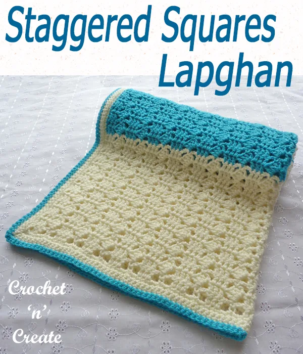 staggered squares lapghan