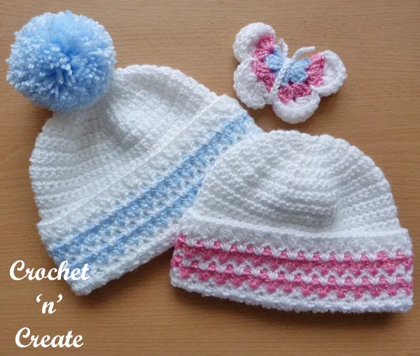 butterfly baby beanie hat