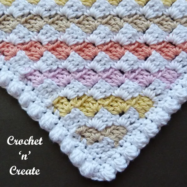 corner c2c washcloth