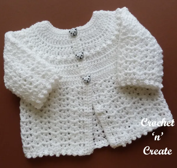 crochet baptism coat