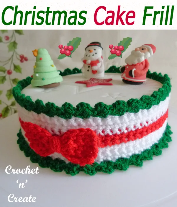 christmas cake frill