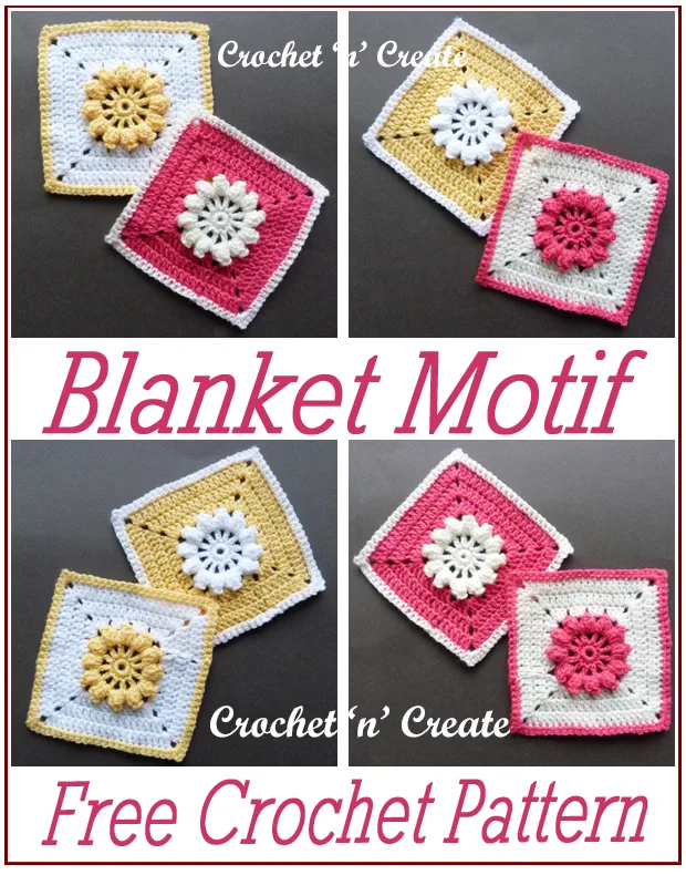 crochet blanket motif