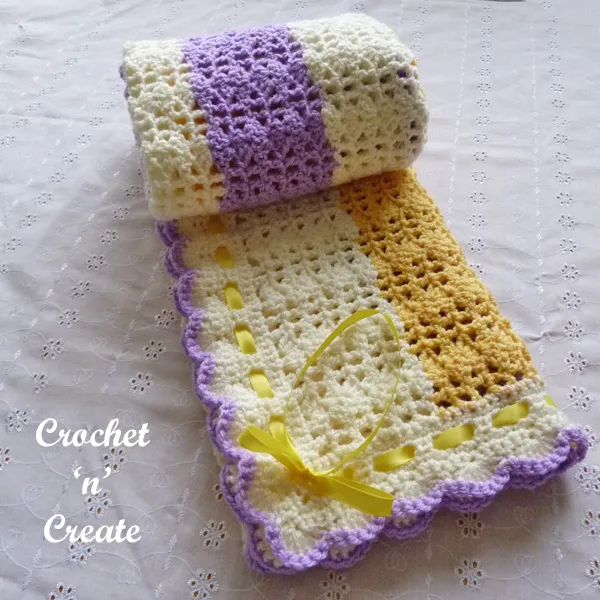 rolled baby blanket