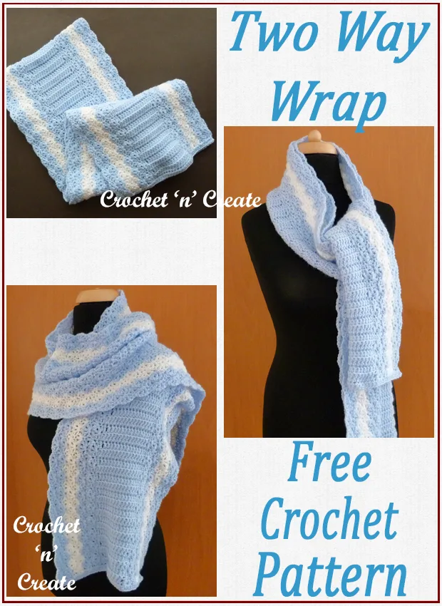 crochet two way wrap