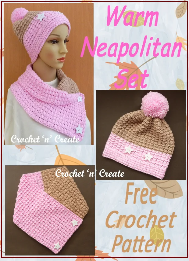 crochet warm neapolitan set