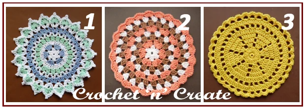 Three across doilies