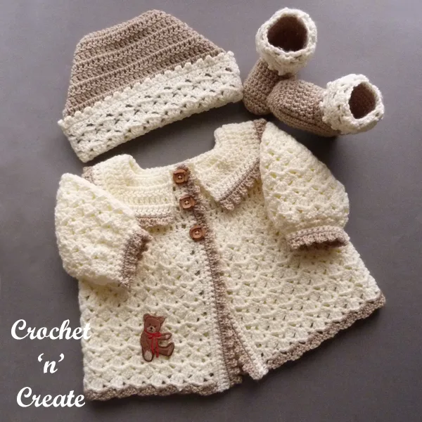 crochet babies picot set