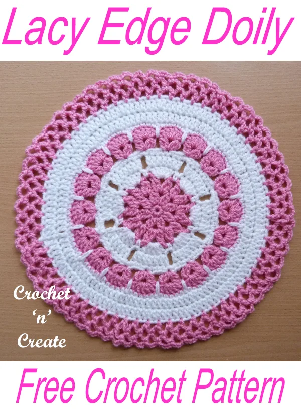 crochet lacy edge doily