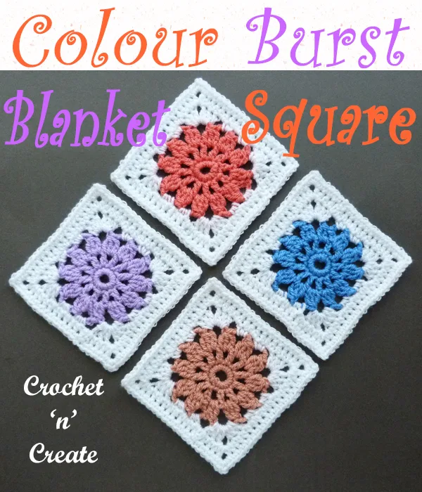 colour burst blanket square