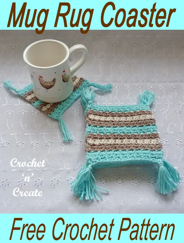 crochet mug rug coaster