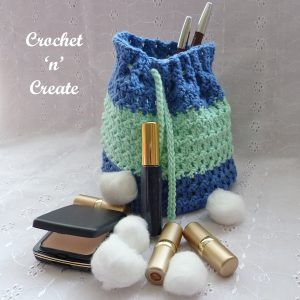 Crochet Makeup Bag - Free Crochet Pattern on Crochet 'n' Create