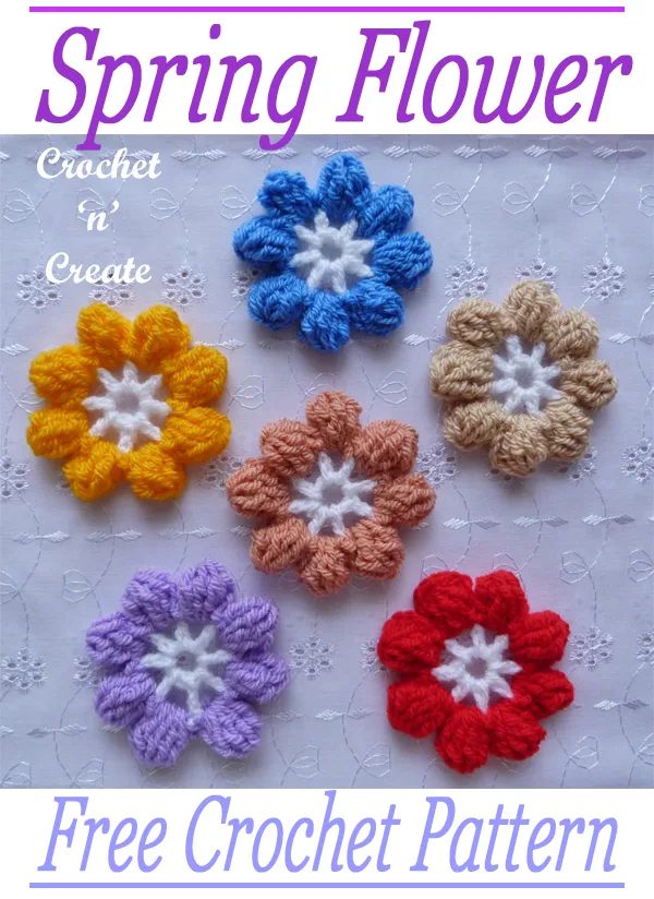 crochet spring flower