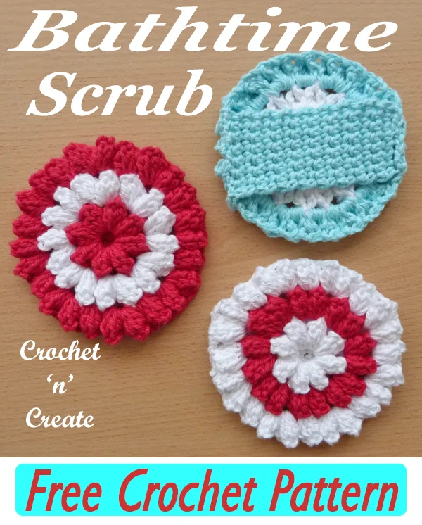 crochet bathtime scrub pattern