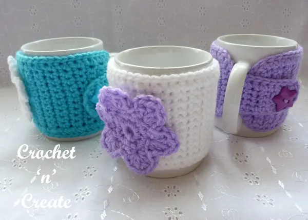 three mug sleeves