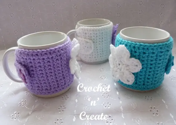 flowered mug sleeve