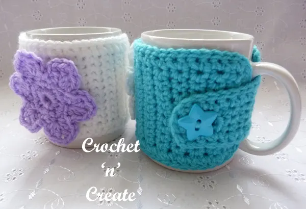 flowered mug sleeve