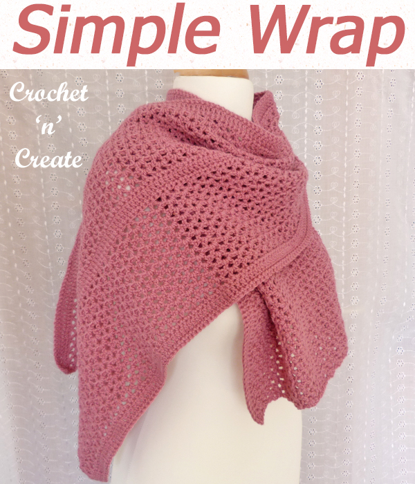 simple crochet wrap pattern