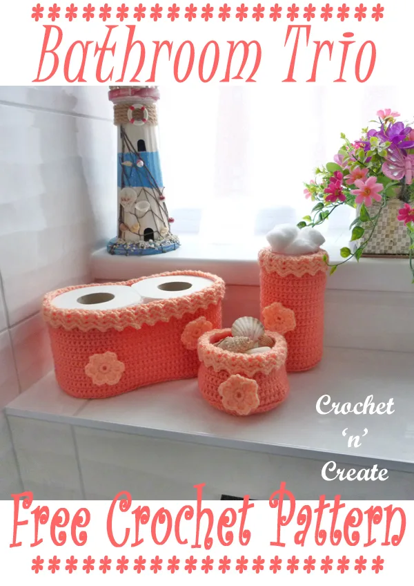 crochet bathroom trio pattern