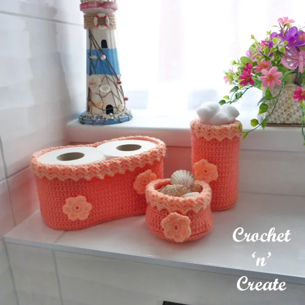 crochet bathroom trio pattern