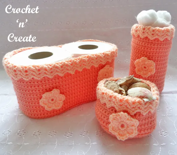 crochet bathroom trio pattern