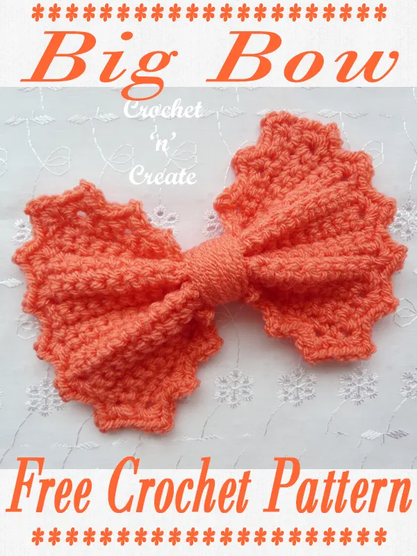 big bow crochet pattern