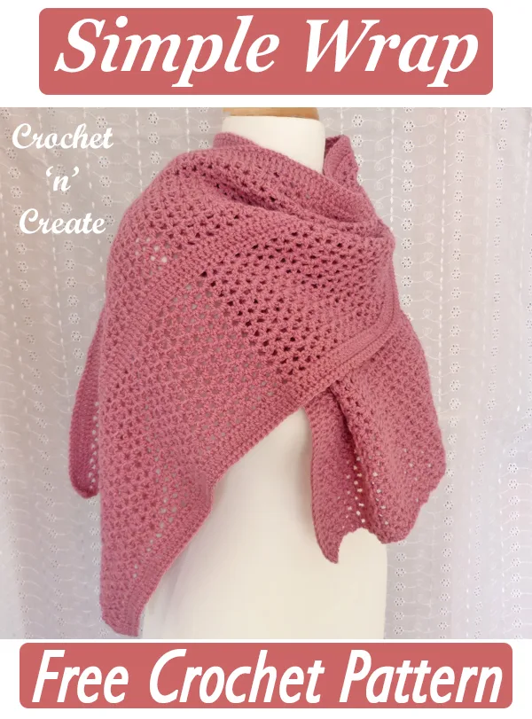 simple crochet wrap pattern