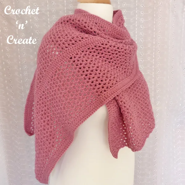 simple crochet wrap pattern