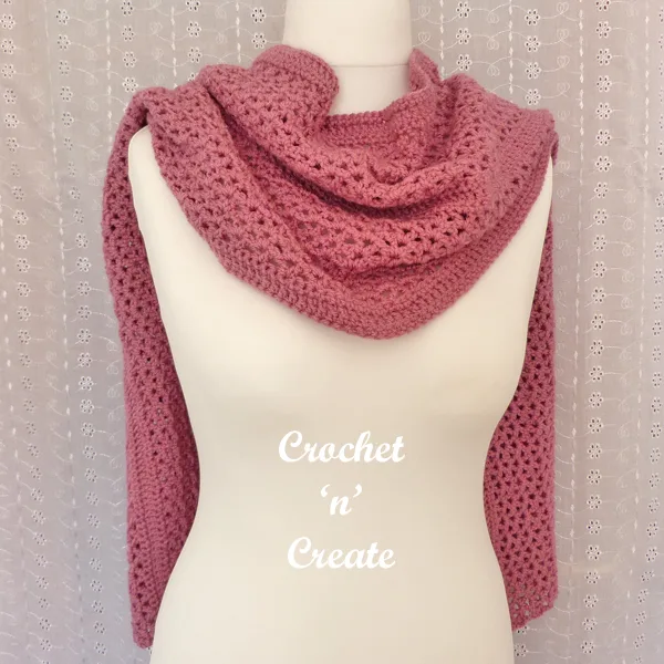 simple crochet wrap pattern