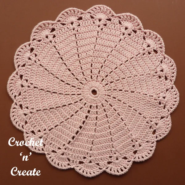 crochet swirly doily