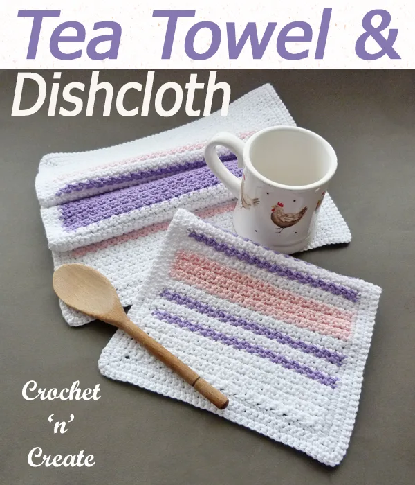 tea towel and dishcloth