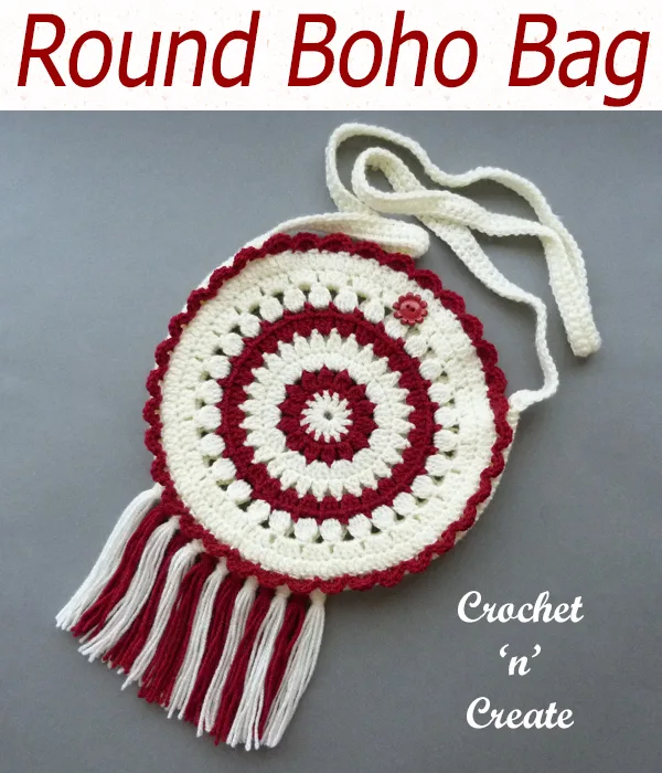 round boho bag