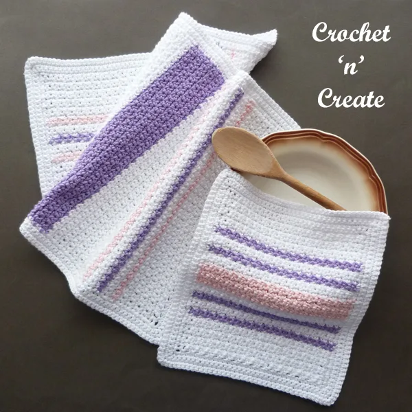 Crochet Teatowel-Dishcloth Pattern