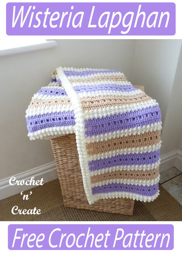 crochet wisteria lapghan pattern