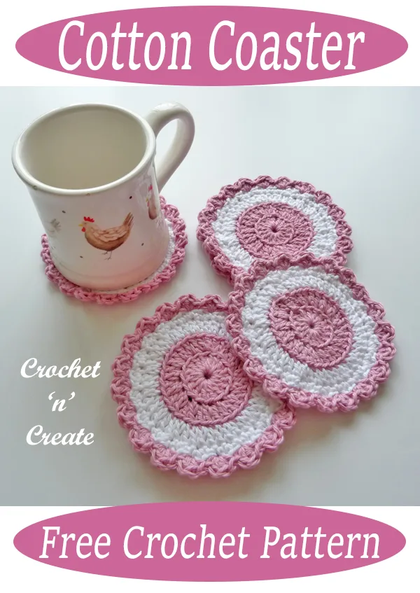 crochet cotton coaster patterns