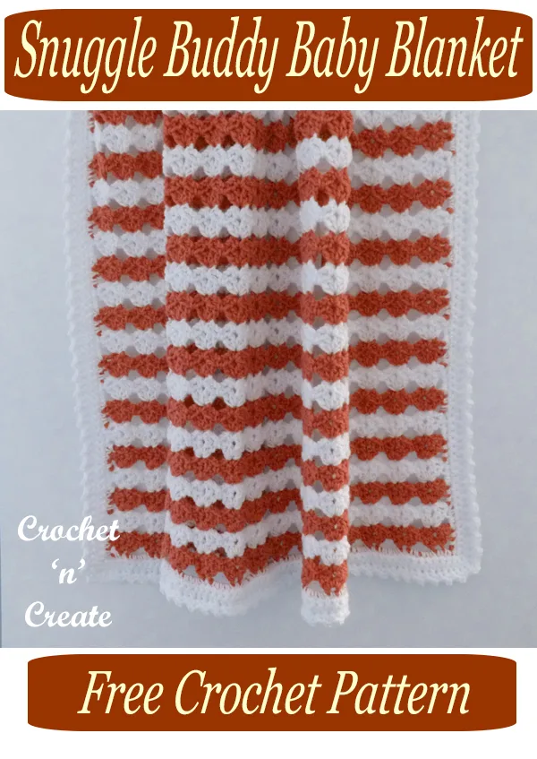 crochet snuggle buddy baby blanket