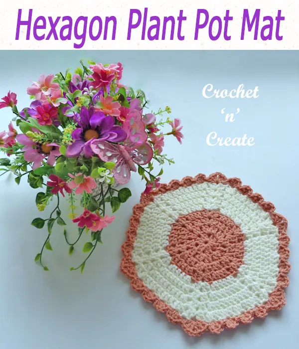 hexagon plant pot mat