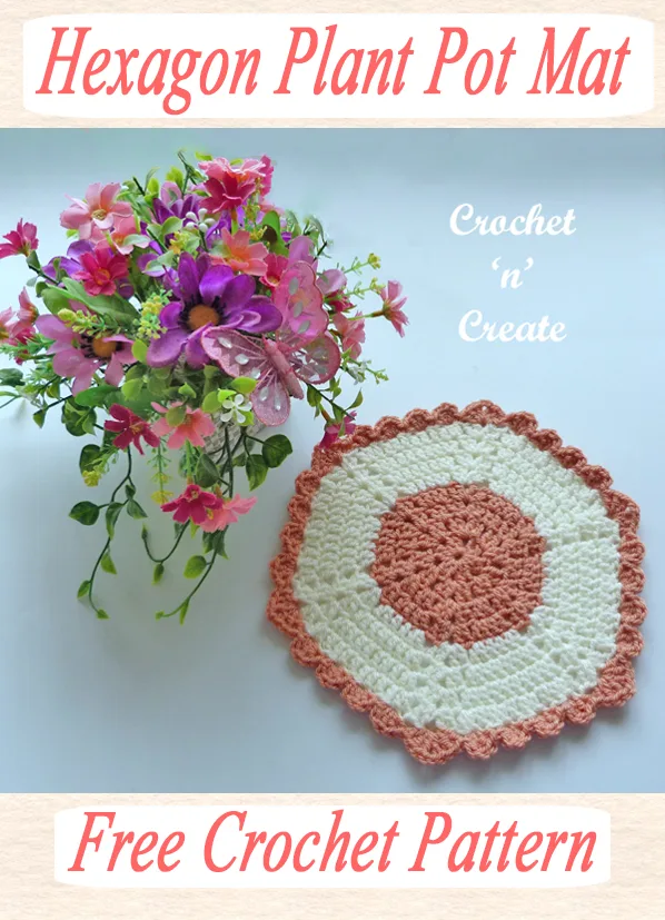 hexagon plant pot mat