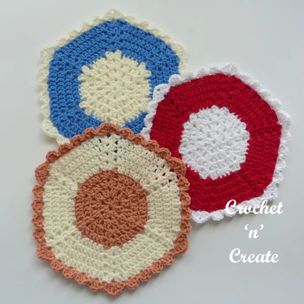 hexagon plant pot mat