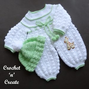 Crochet Rompers-Bobble Hat - Free Baby Pattern on Crochet 'n' Create