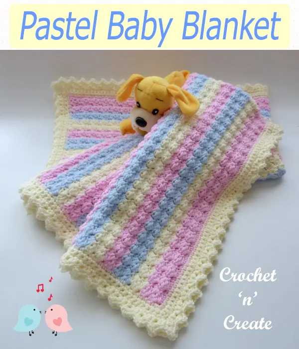 pastel baby blanket