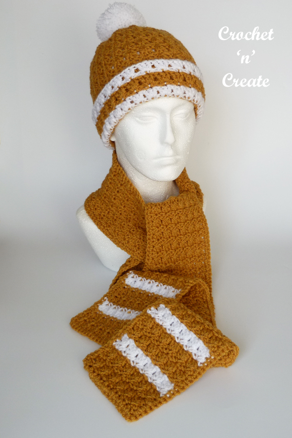 anywhere crochet scarf-hat