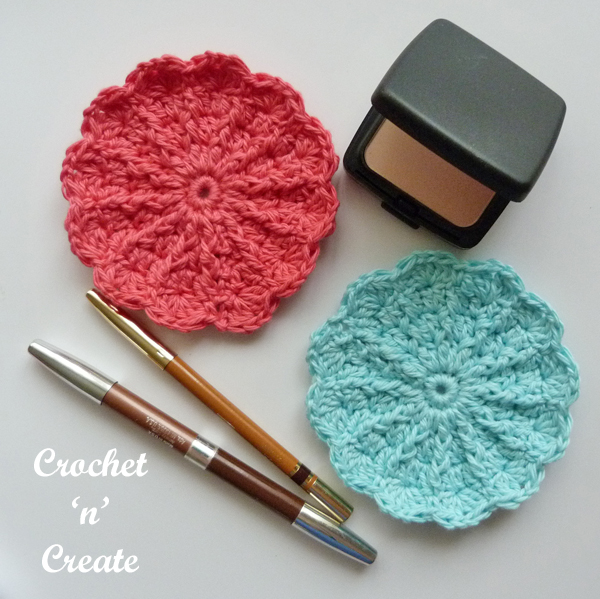 crochet makeup remover pad