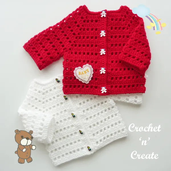 newborn crochet baby cardigan