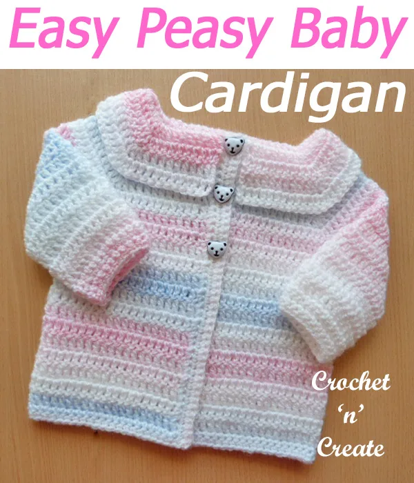 easy peasy baby cardigan