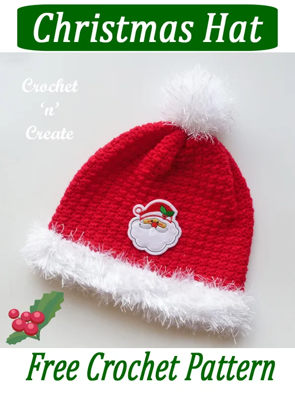 christmas crochet hat pattern