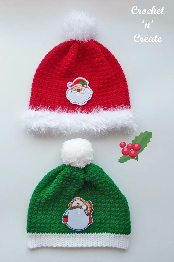 crochet festive hat